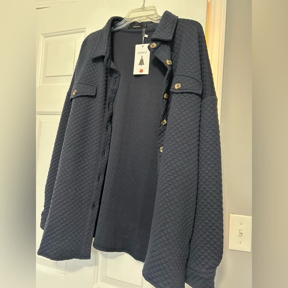 Quilted shacket